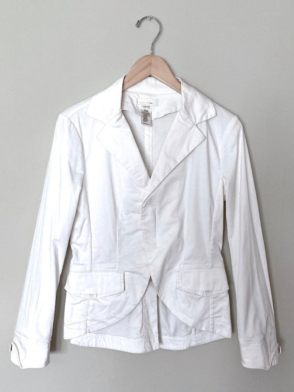 DIESEL White Cotton Jacket Women's sz S